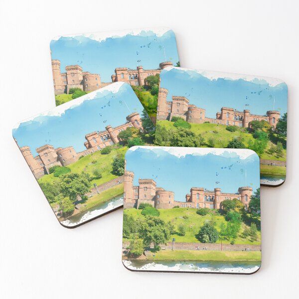 Item preview, Watercolour illustration of Inverness Castle, Scotland designed and sold by davidelder.