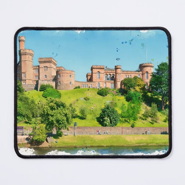 Item preview, Watercolour illustration of Inverness Castle, Scotland designed and sold by davidelder.