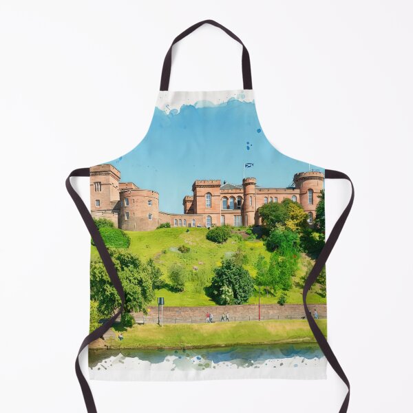Item preview, Watercolour illustration of Inverness Castle, Scotland designed and sold by davidelder.