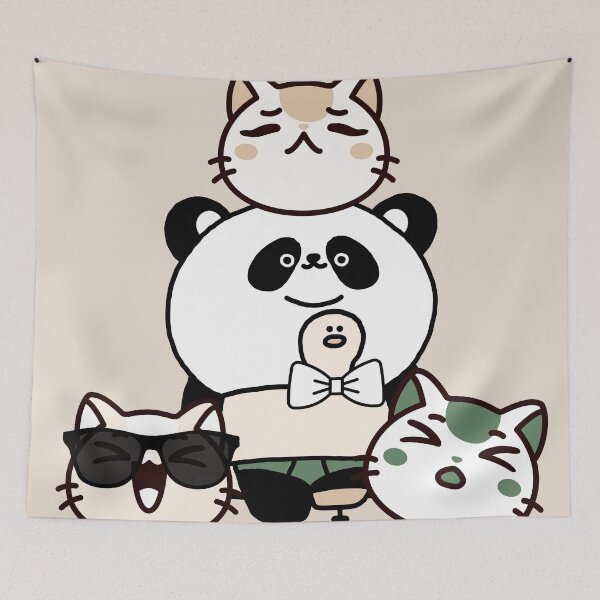 Item preview, Panda with Prosthetic Leg and Cat Squad designed and sold by Kanniax.
