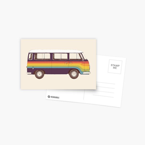 Van - Rainbow Carte postale