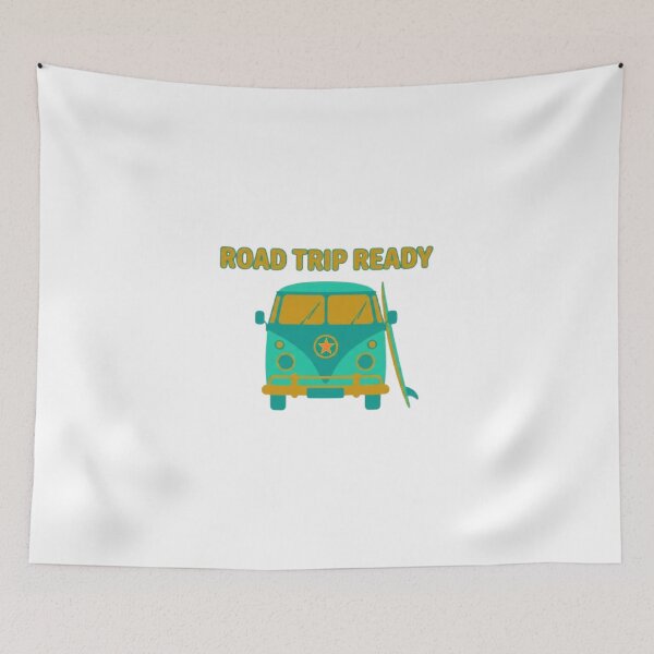 Item preview, Road Trip Ready Retro Camper Van Surf Beach designed and sold by Fertous.