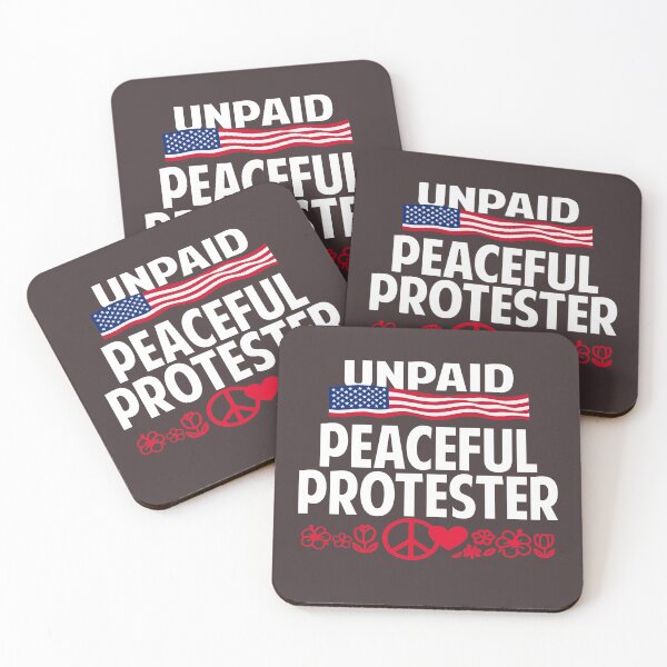 Item preview, Unpaid Peaceful Protester Minimalist Statement Design designed and sold by Colorfulman.