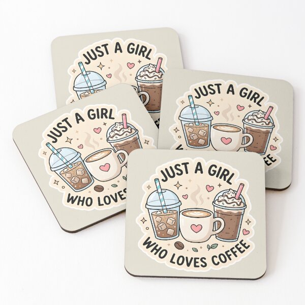 Item preview, Just A Girl Who Loves Coffee Sticker designed and sold by Rohan132.