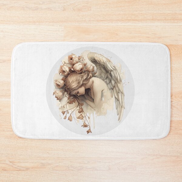 Item preview, Fallen angel and peonies watercolors designed and sold by uunaa.