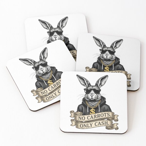 Item preview, No Carrots Only Cash Bunny Shirt – Urban Streetwear Graphic Tee designed and sold by relso.