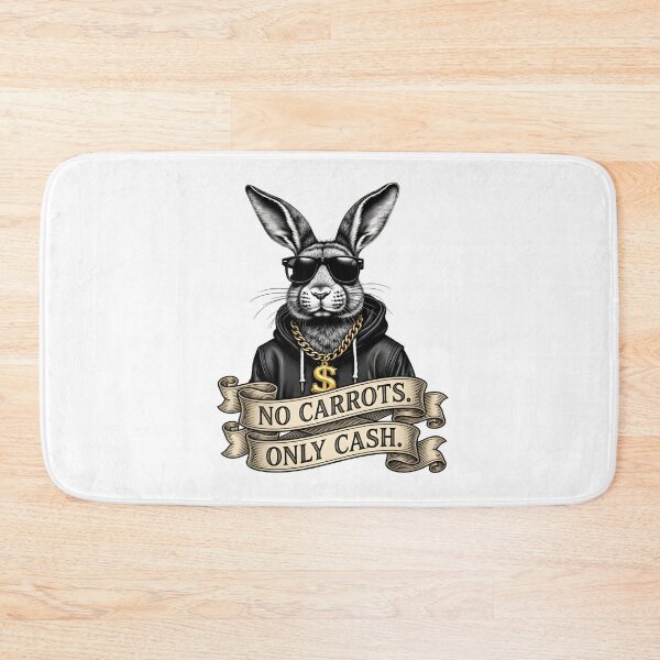Item preview, No Carrots Only Cash Bunny Shirt – Urban Streetwear Graphic Tee designed and sold by relso.