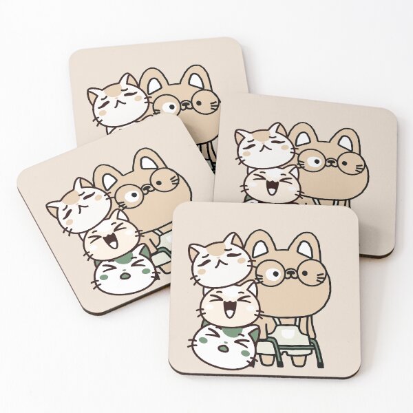 Item preview, Cat with Walker and Joyful Cat Squad designed and sold by Kanniax.