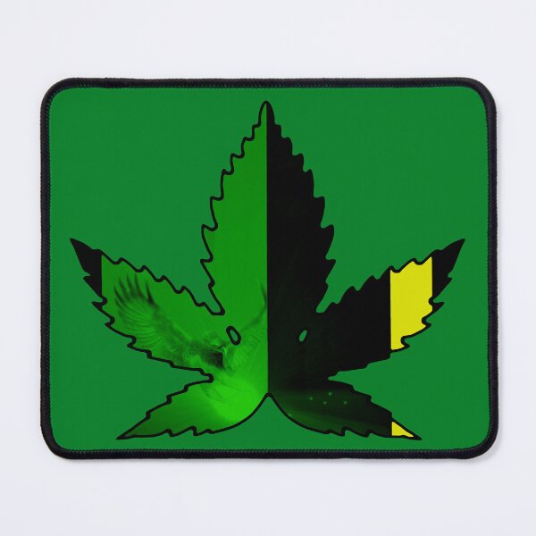 Item preview, Cannabis leaf Jamaica colors green black yellow with eagle designed and sold by Segasprojects.