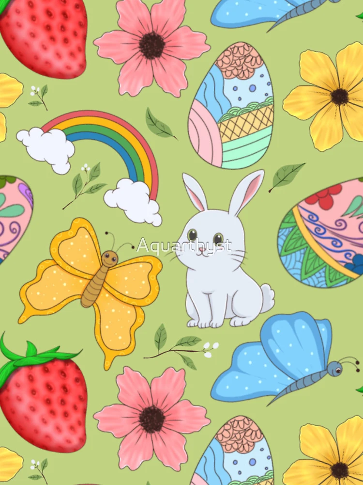 Thumbnail 4 of 4, iPhone Case, Spring Things Repeatable Pattern designed and sold by Aquarthyst.