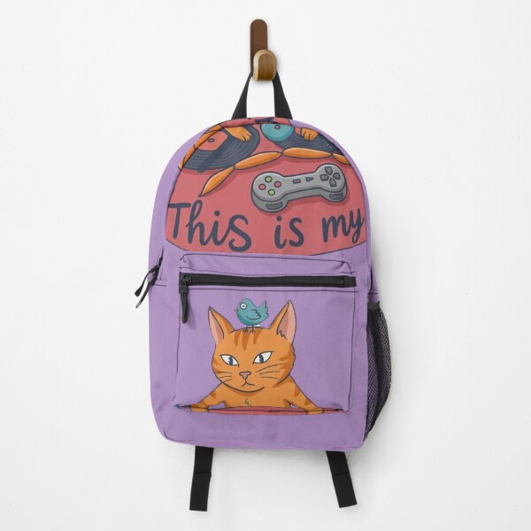Item preview, Funny DJ Gamer Cat - This Is My Cat Whimsical Illustration designed and sold by LeshanArt.