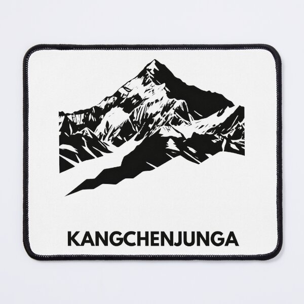 Item preview, Kangchenjunga Summit - Five Treasures of Snow Minimalist Silhouette designed and sold by Path&Peak.