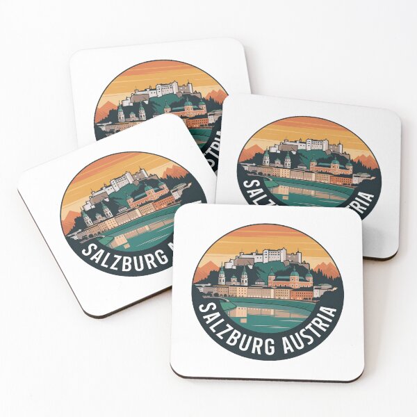Item preview, Copy of Salzburg Austria Travel Sticker – Vintage City Skyline Design designed and sold by pod24.