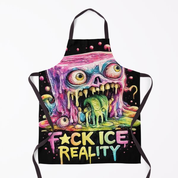 Item preview, F*ck Ice Reality Melting Skull – Trippy Horror Ice Cube Design designed and sold by MariDonna.