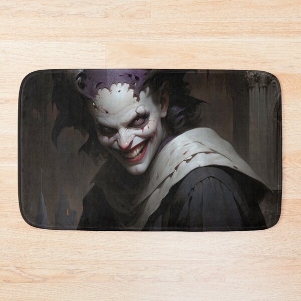 Item preview, Dark Fantasy Demon Jester Sinister Smile Portrait designed and sold by DarkHolyQueen.