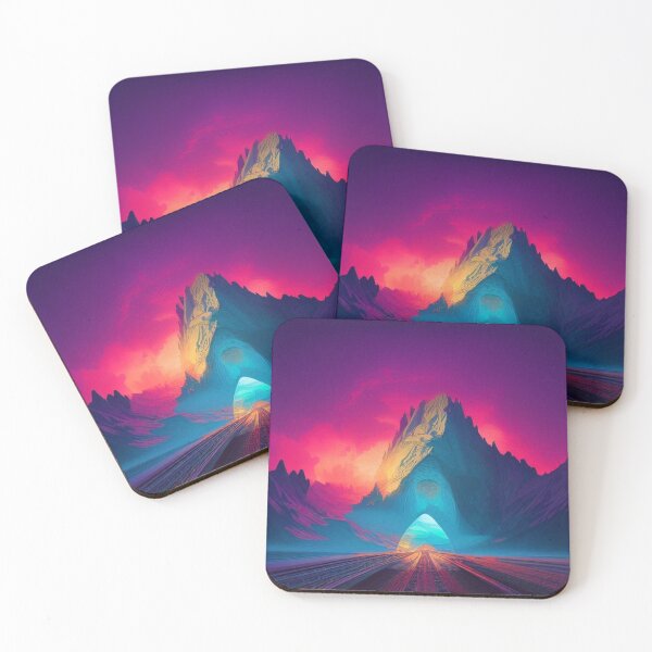 Item preview, A surreal neon path into another world full of light, color, and mysterious energy. designed and sold by FotoworldEdel.