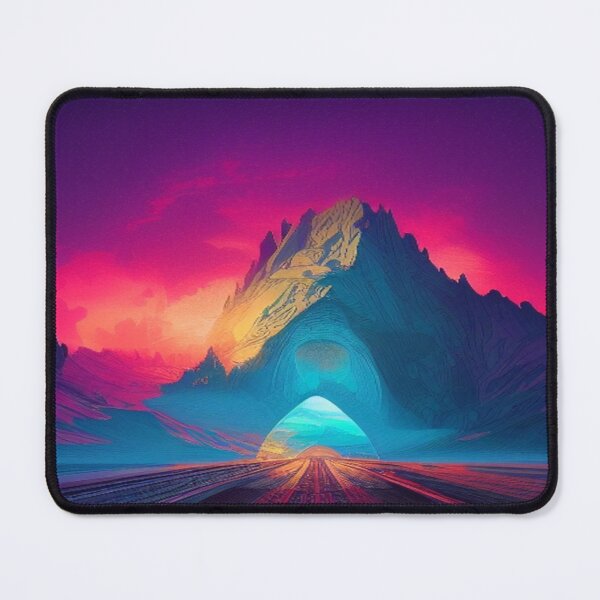 Item preview, A surreal neon path into another world full of light, color, and mysterious energy. designed and sold by FotoworldEdel.