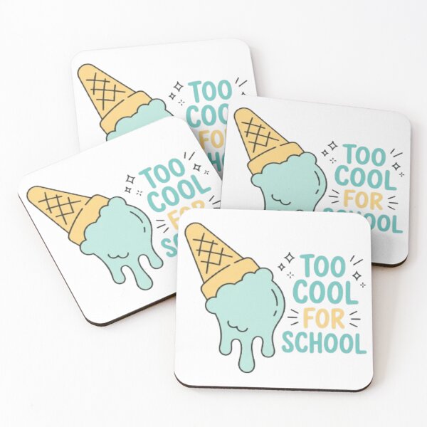 Item preview, Too Cool for School Melting Ice Cream Humor Summer Child designed and sold by Fertous.