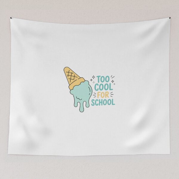 Item preview, Too Cool for School Melting Ice Cream Humor Summer Child designed and sold by Fertous.