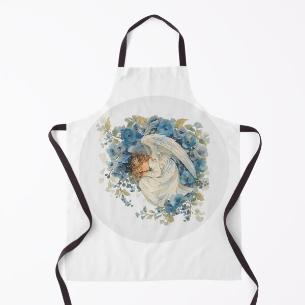Item preview, Fallen angel and blue flowers designed and sold by uunaa.