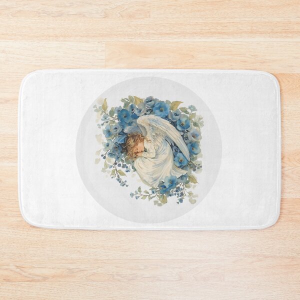 Item preview, Fallen angel and blue flowers  designed and sold by uunaa.