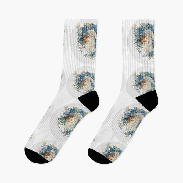 Item preview, Fallen angel and blue flowers  designed and sold by uunaa.