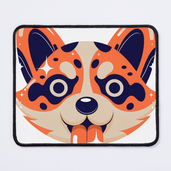 Item preview, Cute Corgi Y2K Head Sticker designed and sold by Bionson Art.