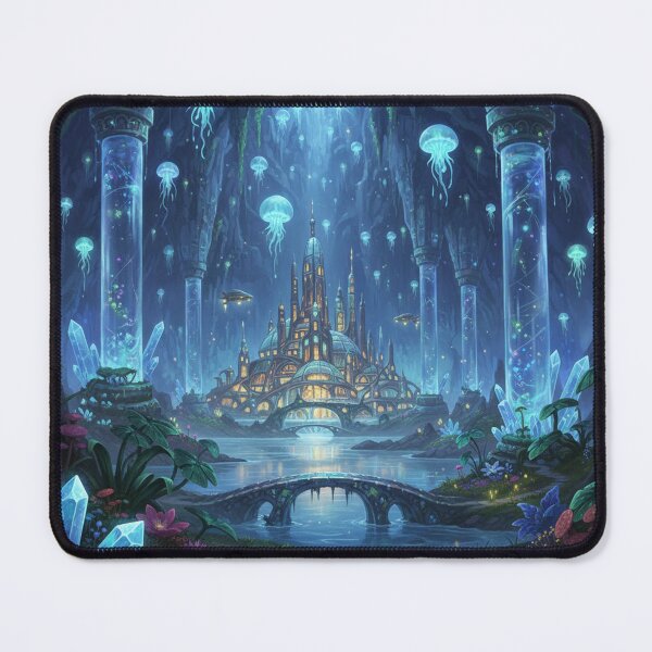 Item preview, Luminous Crystal City in Cavern designed and sold by Krfto.