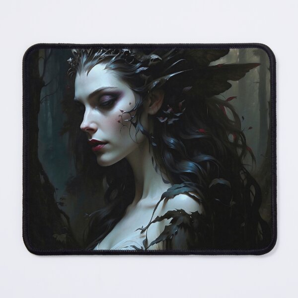 Item preview, Dark Forest Fairy in Bone Crown Portrait designed and sold by DarkHolyQueen.