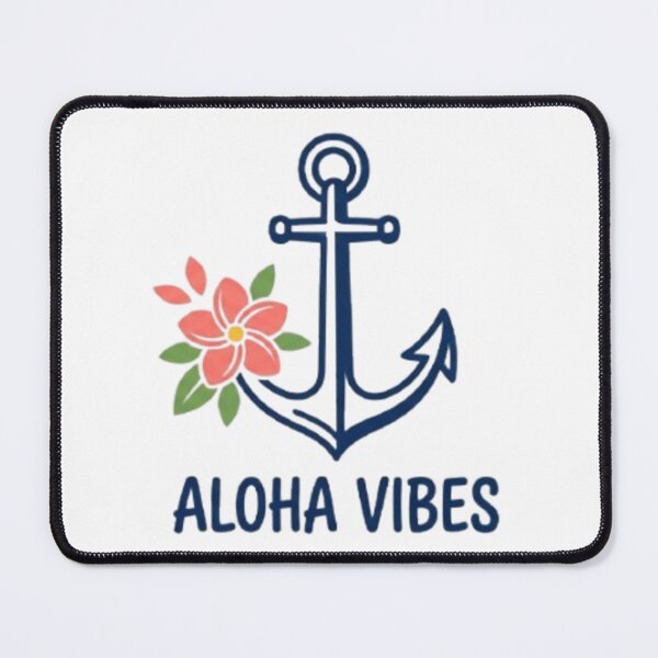 Item preview, Aloha Vibes Anchor Floral Marine Minimalist Tropical designed and sold by Fertous.