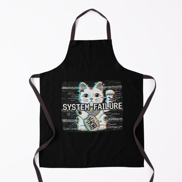 Item preview, System Failure: Maneki-neko Glitch Cat Art designed and sold by Wild Hare.
