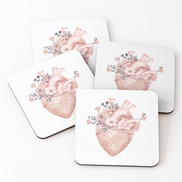 Item preview, Pink flowers and heart designed and sold by uunaa.