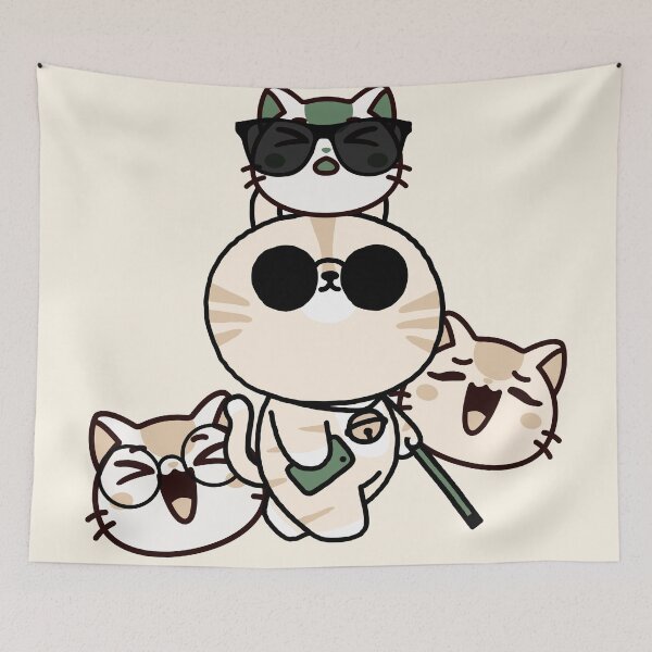 Item preview, Blind Cat with White Cane and Joyful Friends designed and sold by Kanniax.