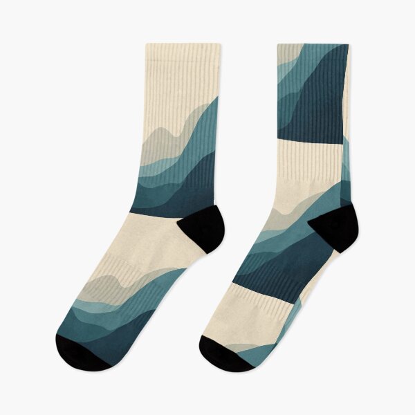 Item preview, Minimal Mountain Sunset Abstract Landscape Art designed and sold by TinyWarmThing.