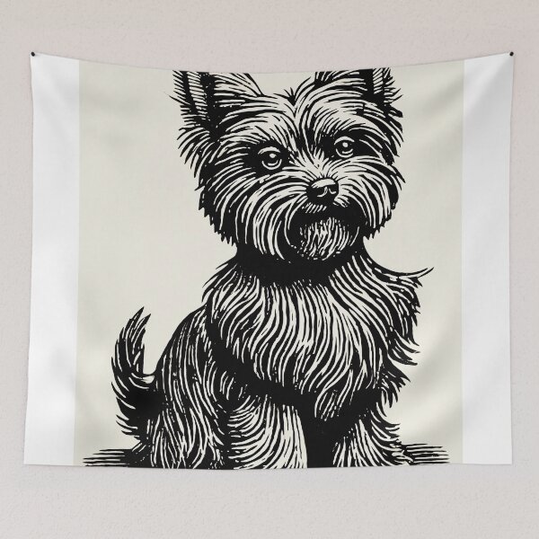 Item preview, Charming Yorkshire Terrier Sketch designed and sold by lautir.