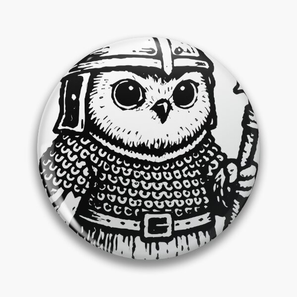 Item preview, Cute Owl Knight Medieval Fantasy designed and sold by TaborDesign.