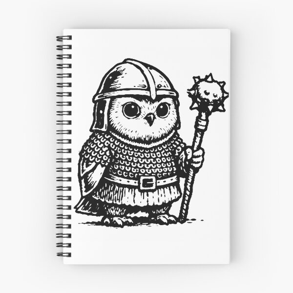 Item preview, Cute Owl Knight Medieval Fantasy designed and sold by TaborDesign.