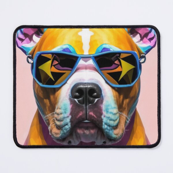 Item preview, Colorful Bulldog – Pop Art Dog with Glasses designed and sold by Izabela Włodarczyk.