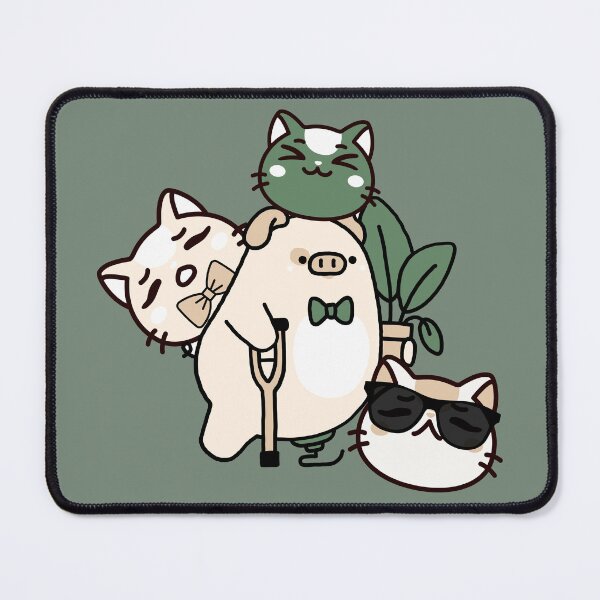 Item preview, Pig with Axillary Crutch, Prosthetic and Cat Friends designed and sold by Kanniax.