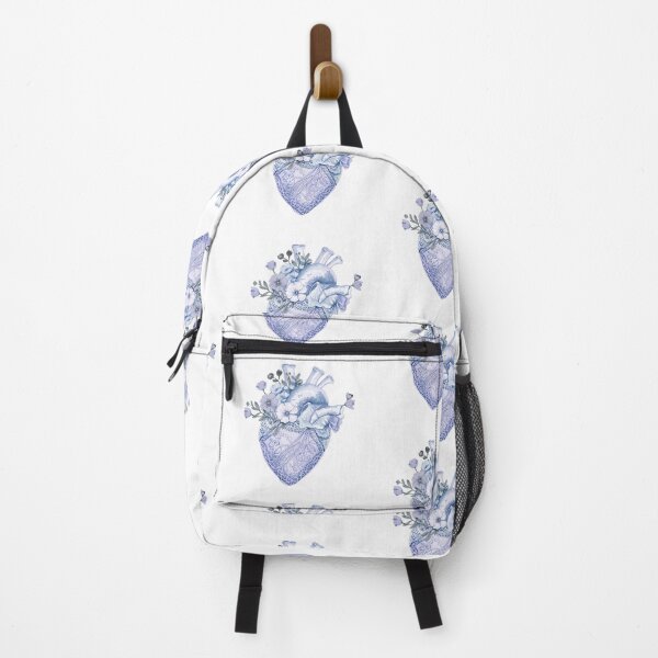 Item preview, Blue flowers and heart designed and sold by uunaa.
