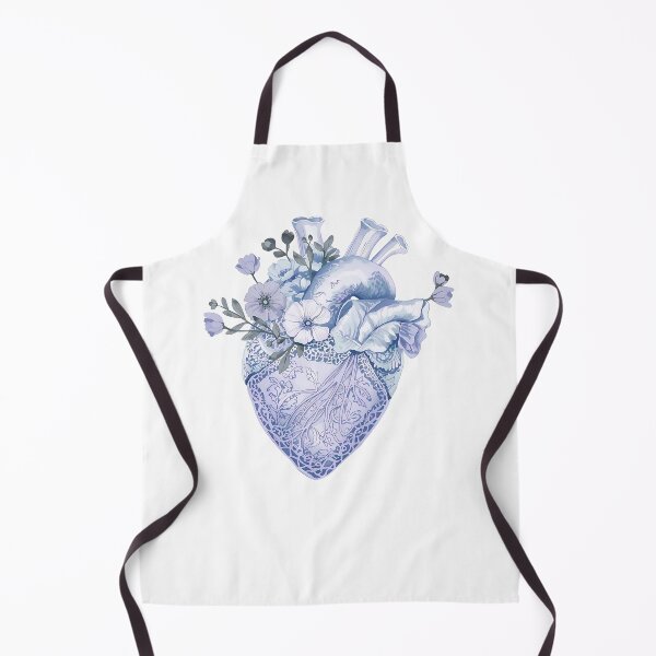 Item preview, Blue flowers and heart designed and sold by uunaa.