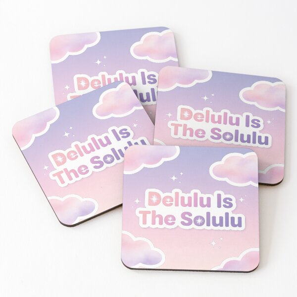 Item preview, Delulu Is The Solulu Aesthetic Meme T-Shirt Funny Gen Z Sticker designed and sold by CozyCramStudio.