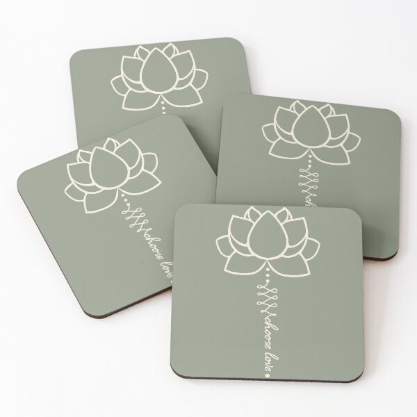 Item preview, Cream Lotus Flower Choose Love – Minimalist Aesthetic Zen Art designed and sold by YogaMEHappy.