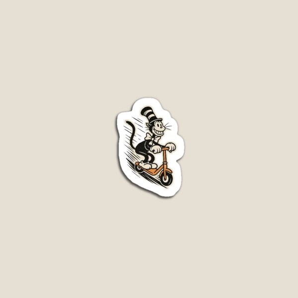 Item preview, “HAT‑TOPPED SPEED CHAOS — THE MISCHIEVOUS FELINE ON THE RUN” designed and sold by Print Fiction.