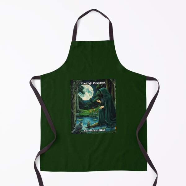 Item preview, The High Priestess - Tarot Card from Wildwood Green Witch Tarot Deck designed and sold by Earth Nature Creations.