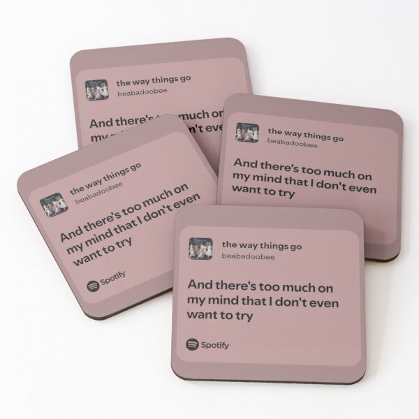 Item preview, ?️ Beabadoobee Lyrics - 'the way things go' designed and sold by icedbanana.