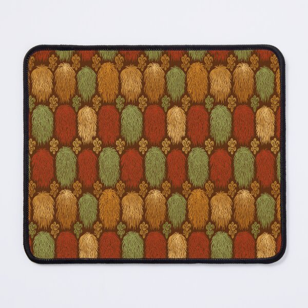 Item preview, Brown and Green Fluffy Fur Tufts Pattern designed and sold by Piotrek0001.