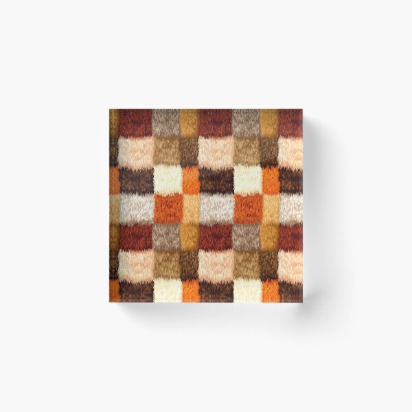 Item preview, Brown and Orange Checkerboard Fur Pattern designed and sold by Piotrek0001.