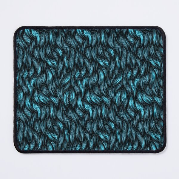 Item preview, Deep Ocean Blue Wavy Faux Fur Texture designed and sold by Piotrek0001.