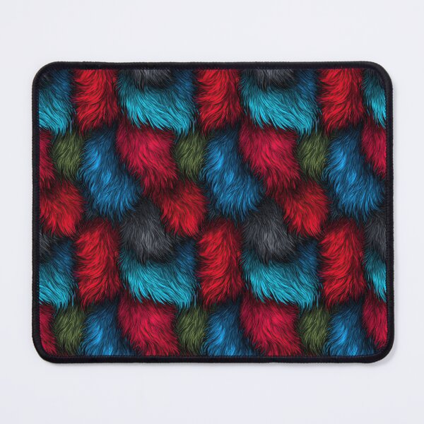 Item preview, Colorful Neon Patchwork Faux Fur Pattern designed and sold by Piotrek0001.